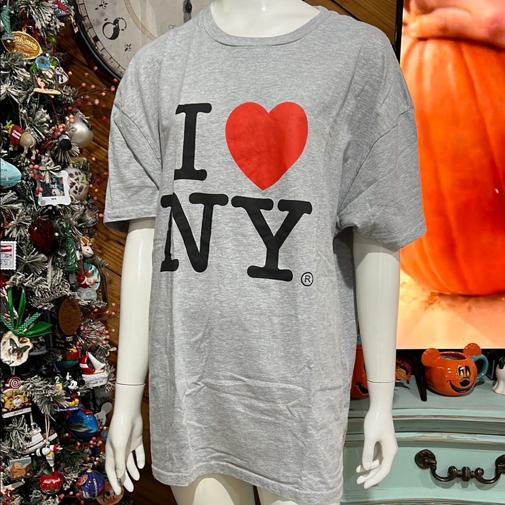 I Love ❤️ NY Gray T-Shirt XL NWOT #CC